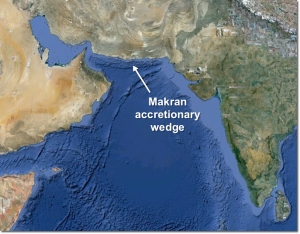 A handy map of the location of the Makran.  Source: clasticdetritus.com